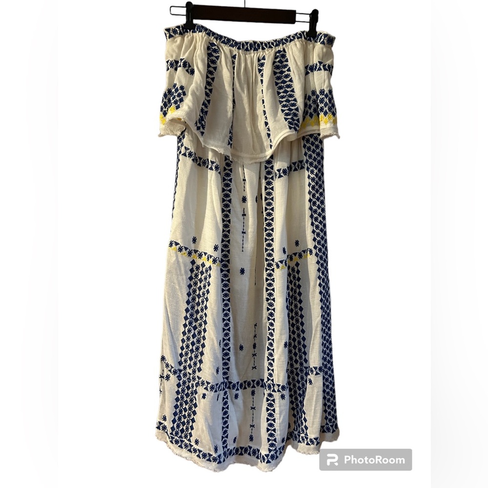 Free People Wild Romance Embroidered Dress in Ivory. Women’s Medium - Picture 9 of 15